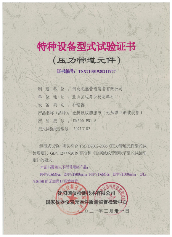 特种设备型式试验证书19